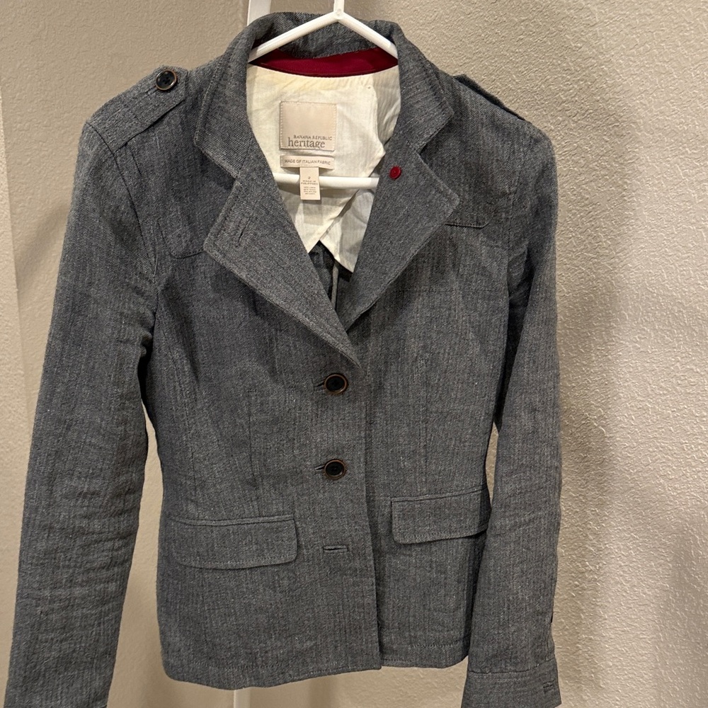 Banana Republic Heritage Charcoal Women's Blazer